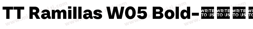 TT Ramillas W05 Bold字体转换
